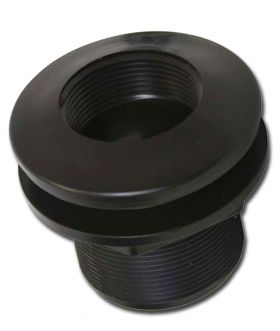 Bulkhead Fitting, Threaded inlet x Threaded outlet - 1 inch