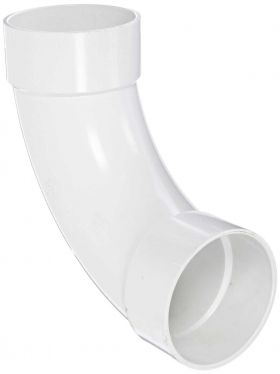 90 Degree PVC Sweep, Slip - 2 inch