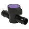 Purple Back Barbed Ball Valve, 3/4" barbs